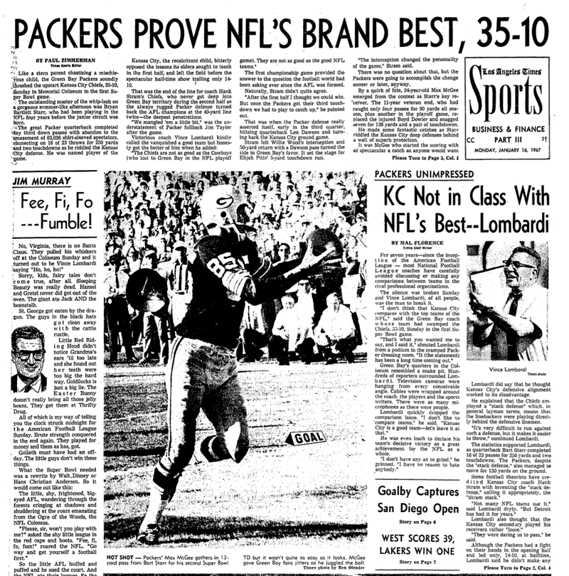 Illustration for article titled Man, Vince Lombardi Really Dumped On The AFL After The First Super Bowl
